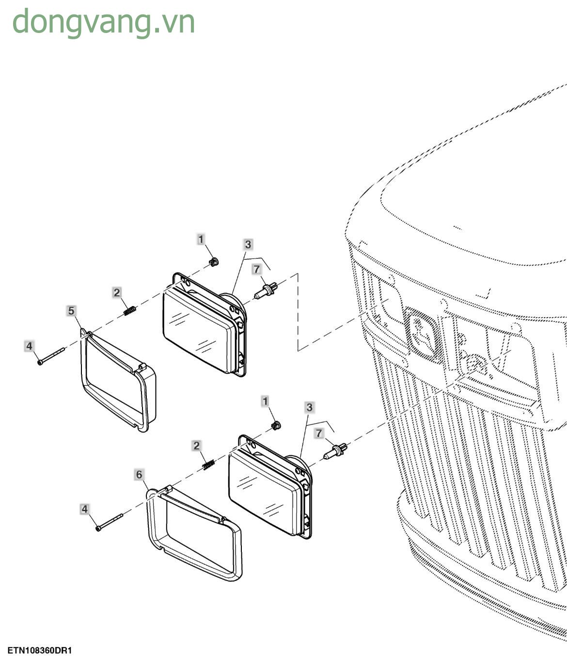Headlight, LH Traffic - ST801857